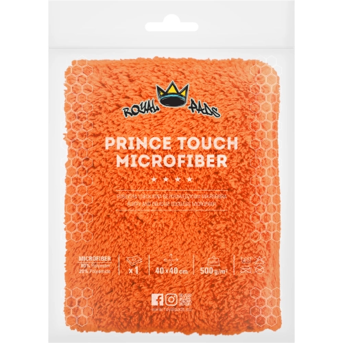 ROYAL PADS PRINCE TOUCH MICROFIBER pomarańczowa mikrofibra bezszwowa